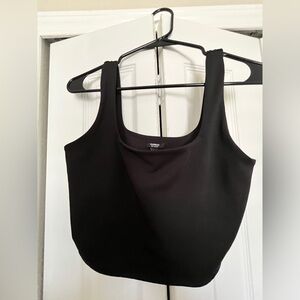 EXPRESS Body Contour High Compression Scoop  Neck Cropped Tank